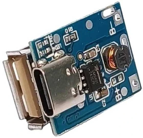 Oem 2xUSB 5V elementų įkrovimo ir apsaugos modulis - maitinimo bankui, Li-Po, Li-Ion