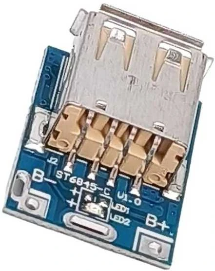 Oem 2xUSB 5V elementų įkrovimo ir apsaugos modulis - maitinimo bankui, Li-Po, Li-Ion