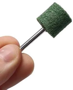 Oem 320# nailono pluošto poliravimo diskas - žalias - 3 mm abrazyvinė galvutė