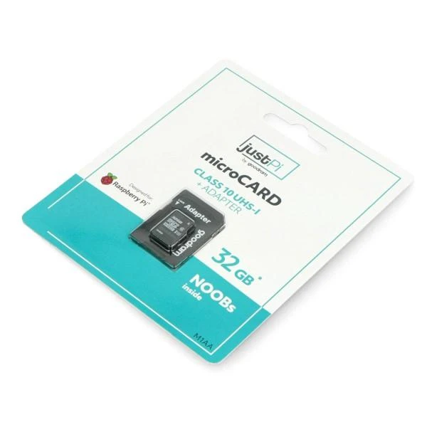 justPi 32GB atminties kortelė pakuotėje su adapteriu