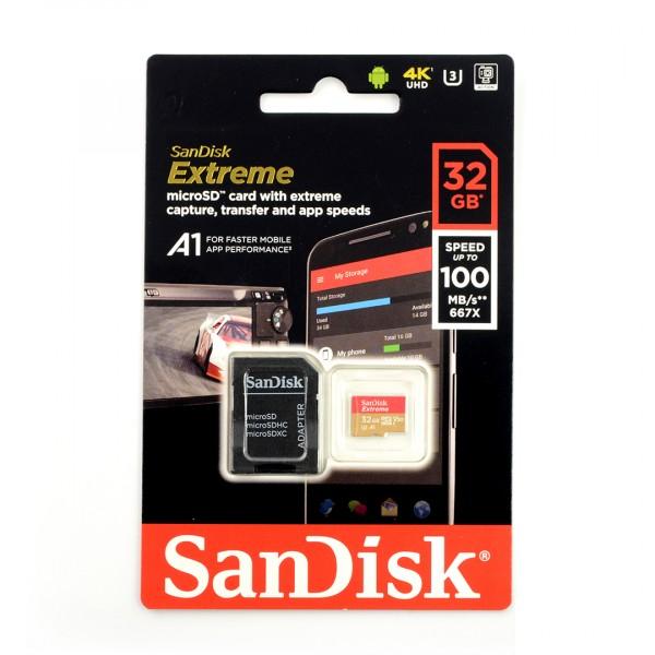 Atminties kortelė Sandisk Extreme microSDHC UHS-I 32GB