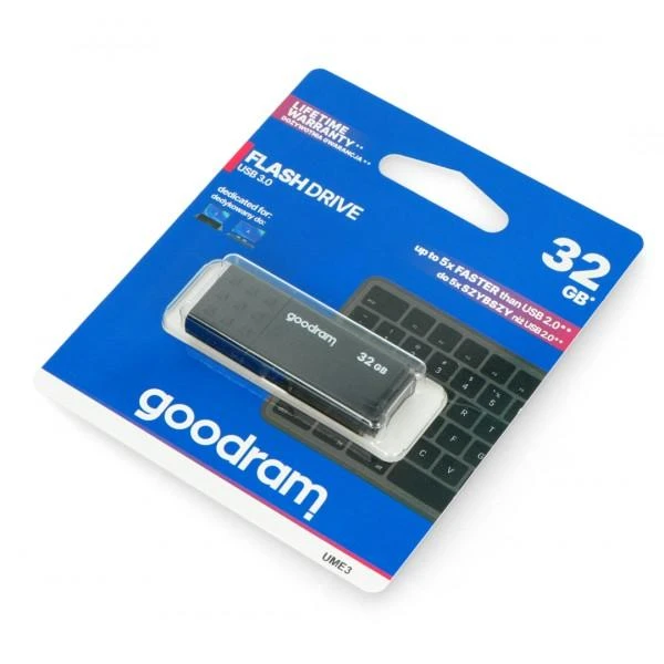 GOODRAM UME3-0320K0R11 GOODRAM atmintis USB UME3 32GB USB 3.0 Juodas