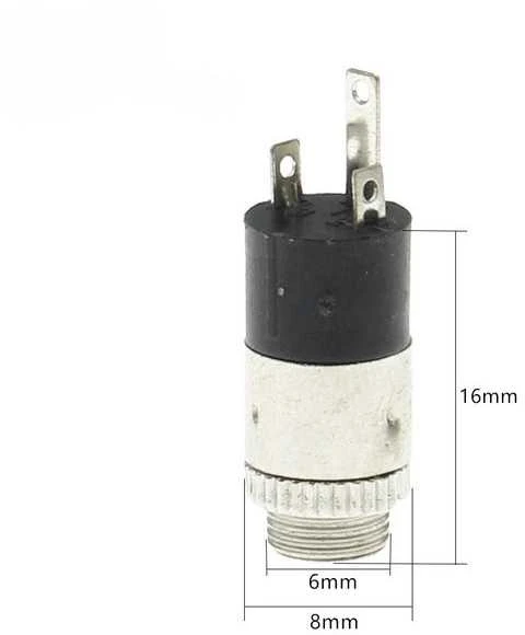 Oem 3.5 mm ausinių lizdas, prisukamas, sidabrinis PJ-392