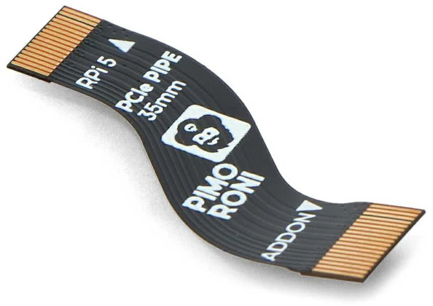 Lankstus PCIe 35mm kabelis RPi 5