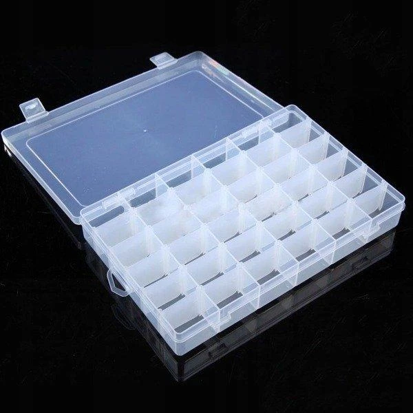 Oem 36 skyrių organizatorius - 275x175x46mm - dėžutė smulkiems daiktams