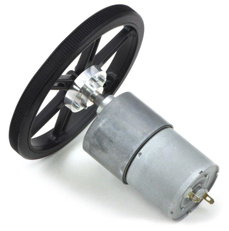 37Dx57L variklis su 100 pavara: 1 12V 100RPM - Pololu 4745
