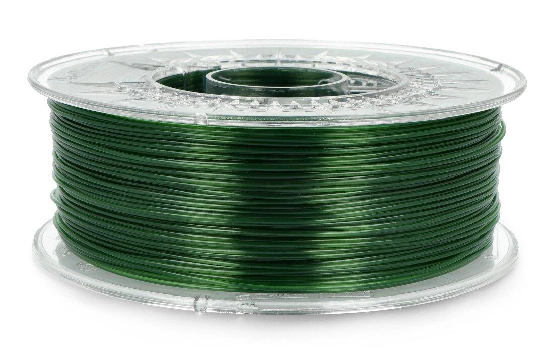 PETG žalias permatomas 1.75mm siūlas rite