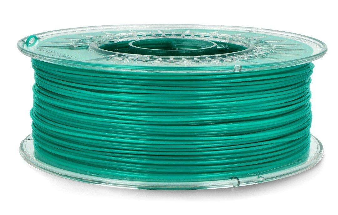 Emerald žalias PETG 1.75mm siūlas ant skaidrios ritės