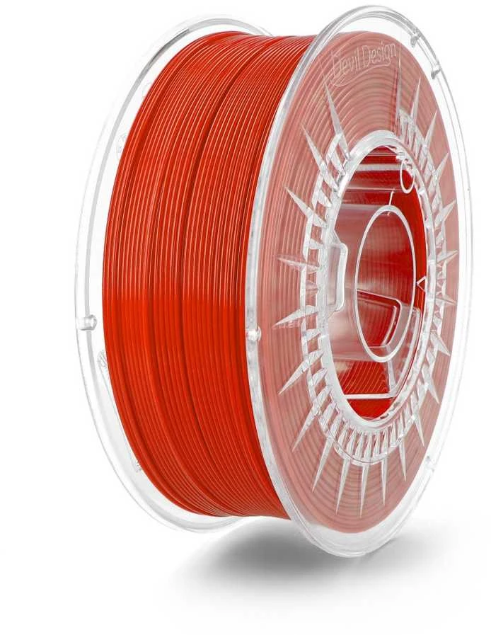 3D plastikas Devil Design PLA 1.75mm 1kg - Super Raudona
