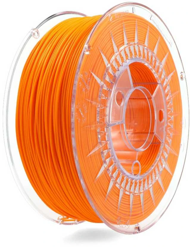 PLA 1.75mm siūlas 1kg - ryškiai oranžinė ritė