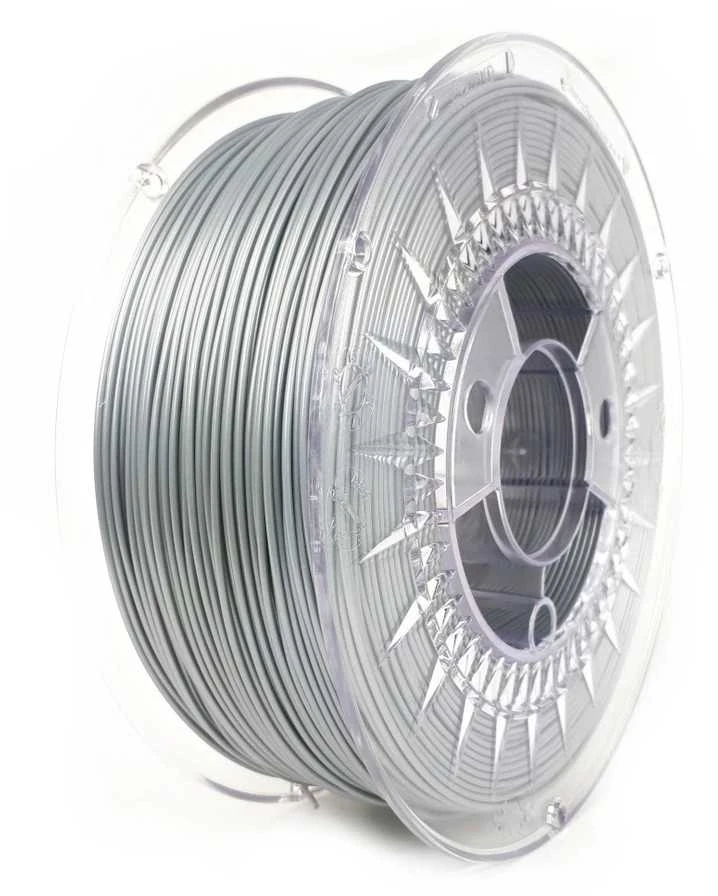 3D plastikas Devil Design PLA 1.75mm 1kg - Aluminum