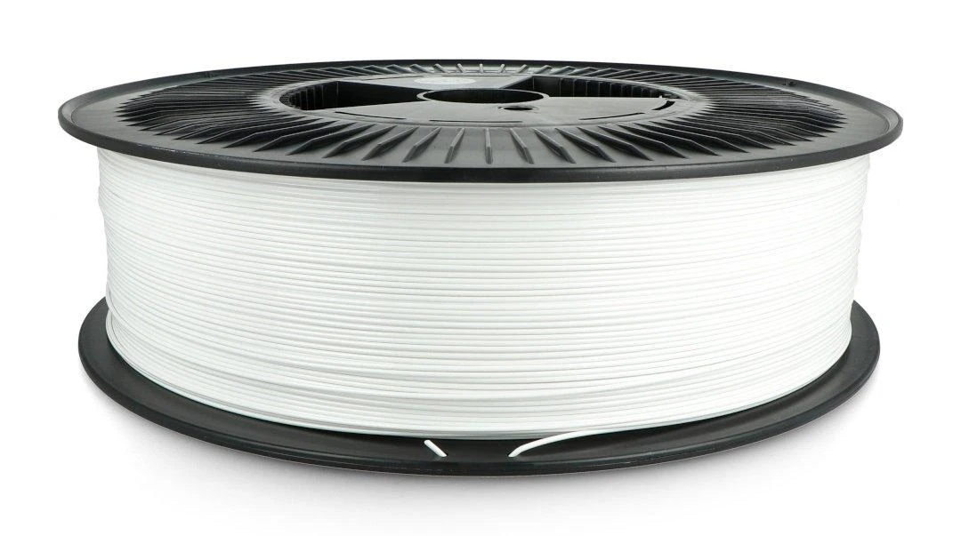 PLA 3D plastiko ritė 5kg balta