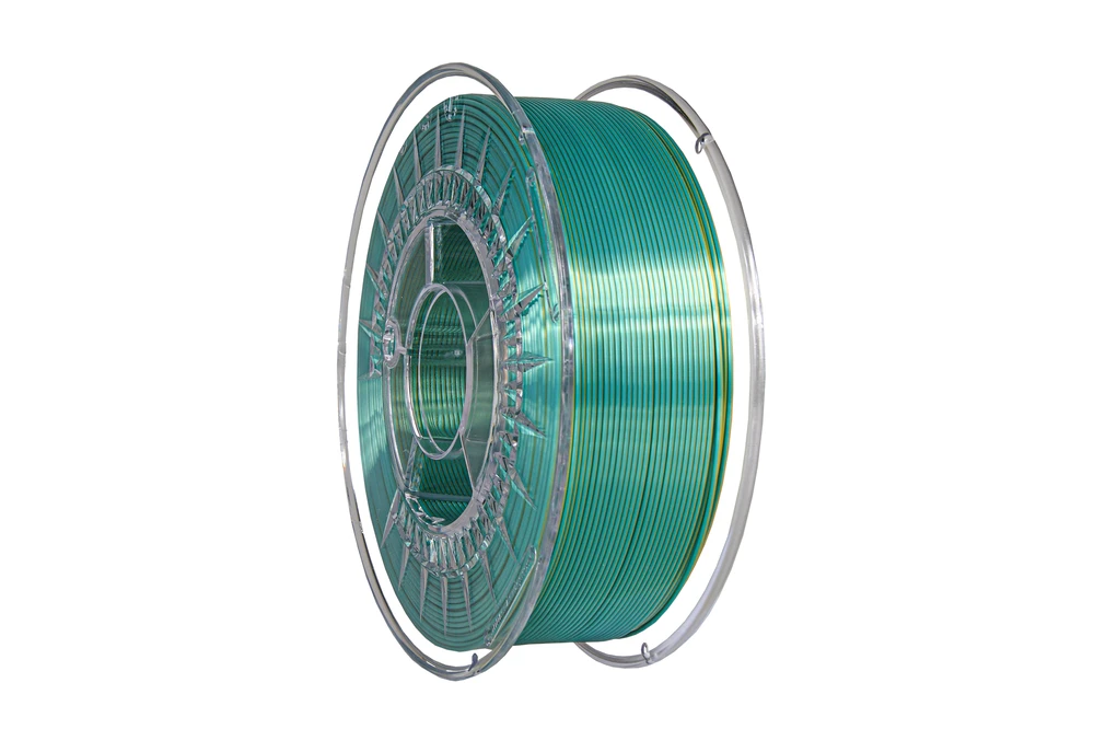 Silk Dual plastikas 1.75mm Cold Žalia/Gold ritė