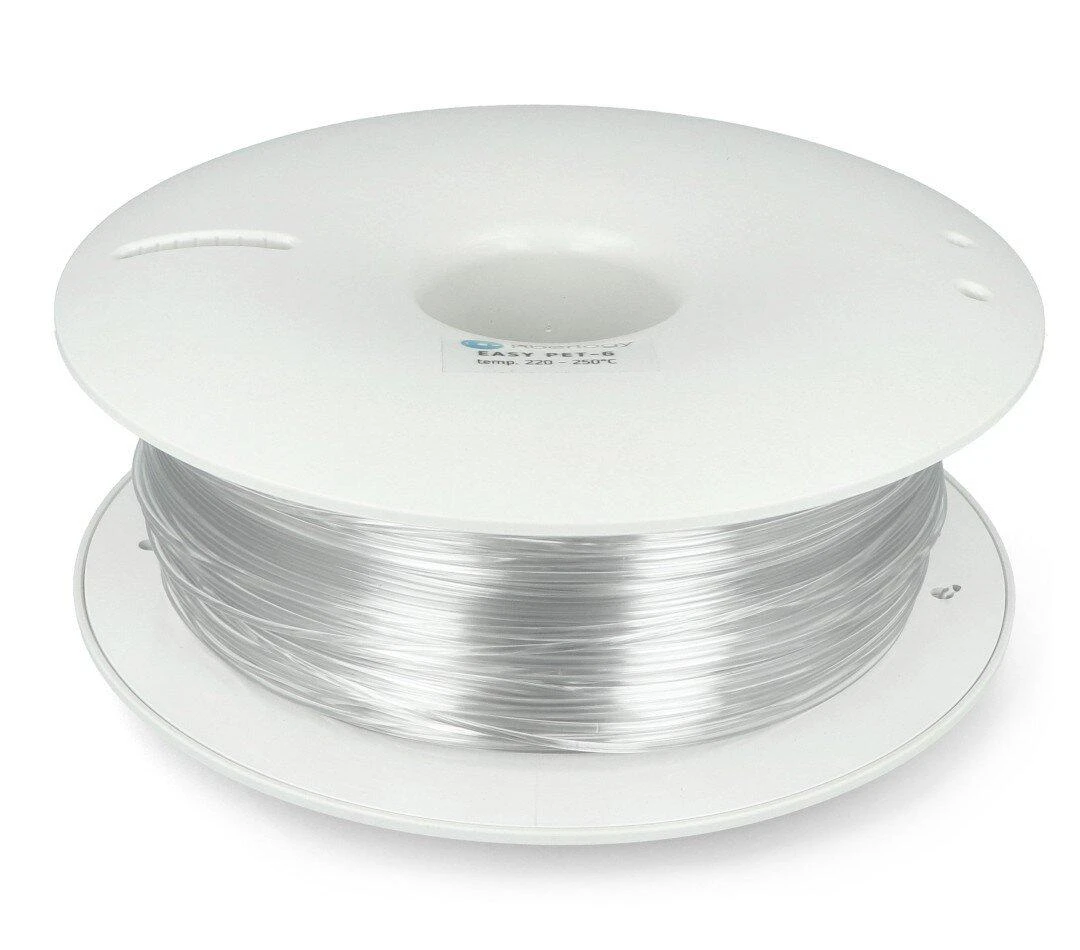 Fiberlogy Easy PET-G skaidrus plastikas ant ritės