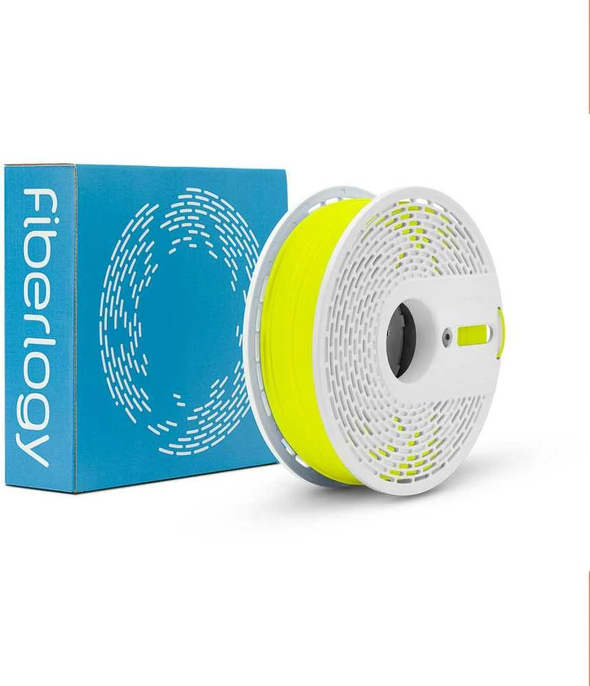 Fiberlogy Easy PLA neoninė žalios gijos ritė su dėžute