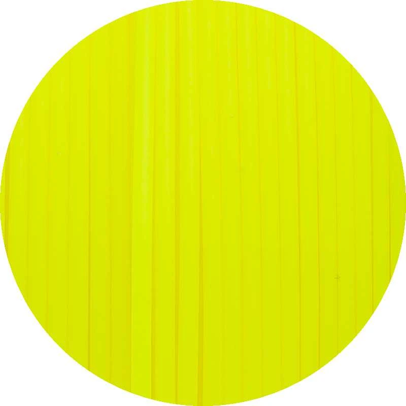 Fiberlogy Easy PLA neoninis geltonas gijos tekstūra