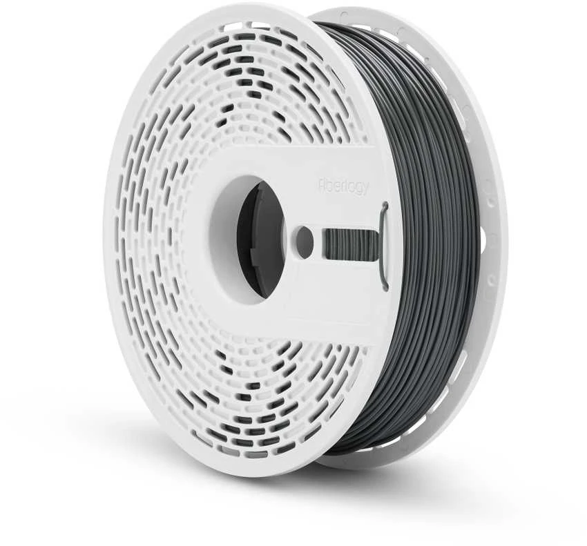 Fiberlogy Impact PLA grafitinis siūlas ant baltos ritės