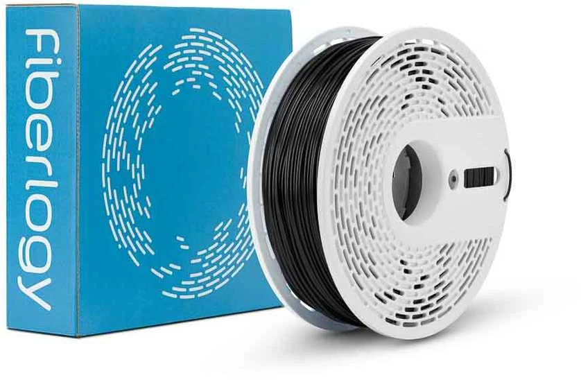Fiberlogy Matte ASA juodas plastikas ritei