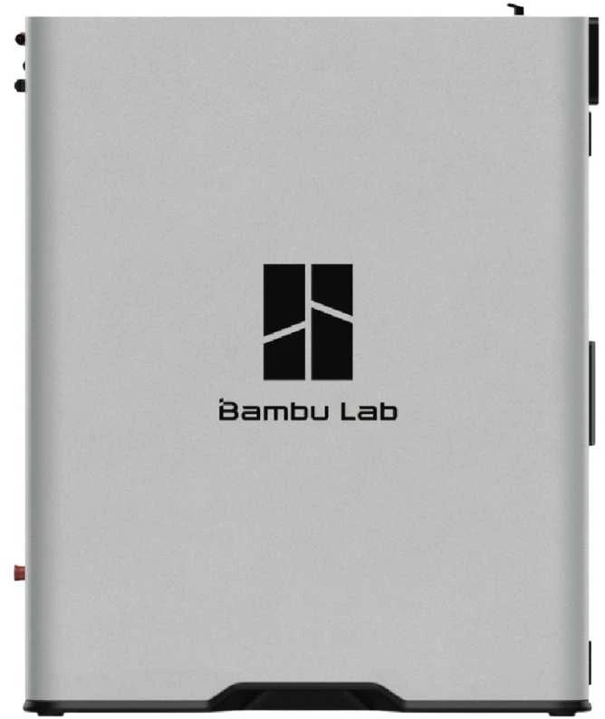 Bambu Lab H2S šoninis vaizdas su logotipu