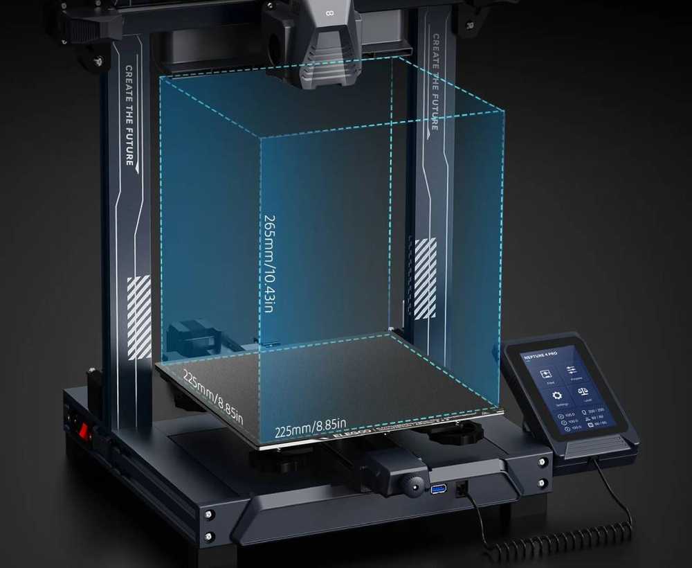 Elegoo Neptune 4 Pro 3D spausdintuvas