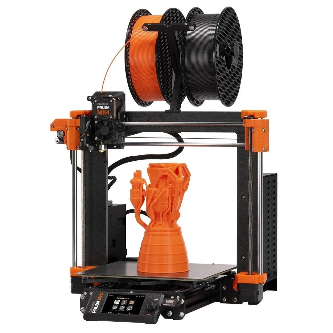 Original Prusa MK4 3D spausdintuvas su gijos ritėmis