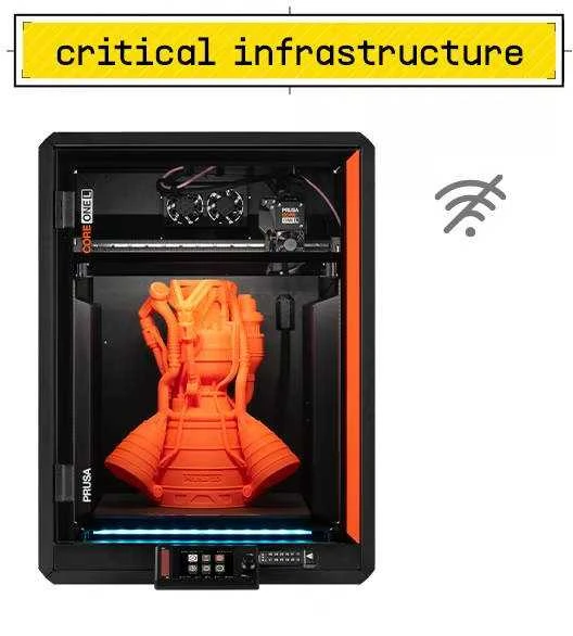 3D spausdintuvas – originalus Prusa CORE One L – surinktas