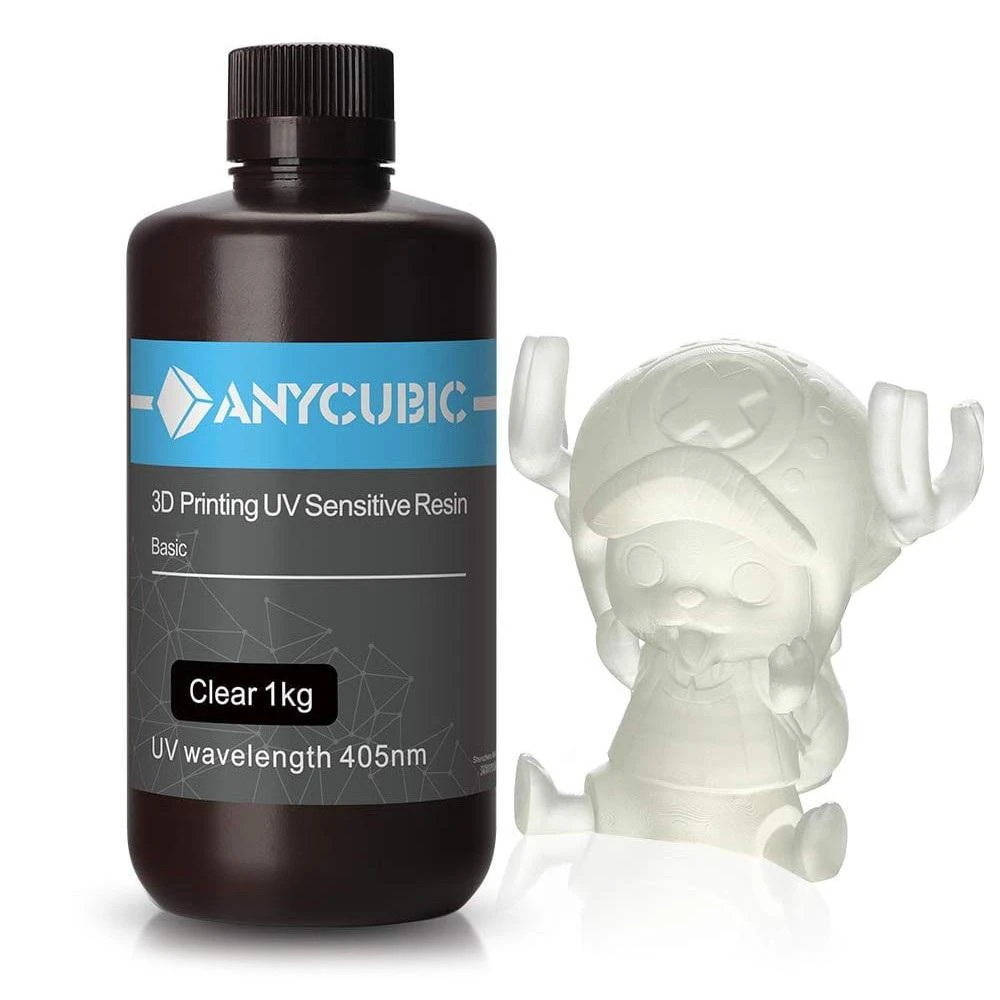 Anycubic UV derva 1kg butelis su atspausdinta figūrėle