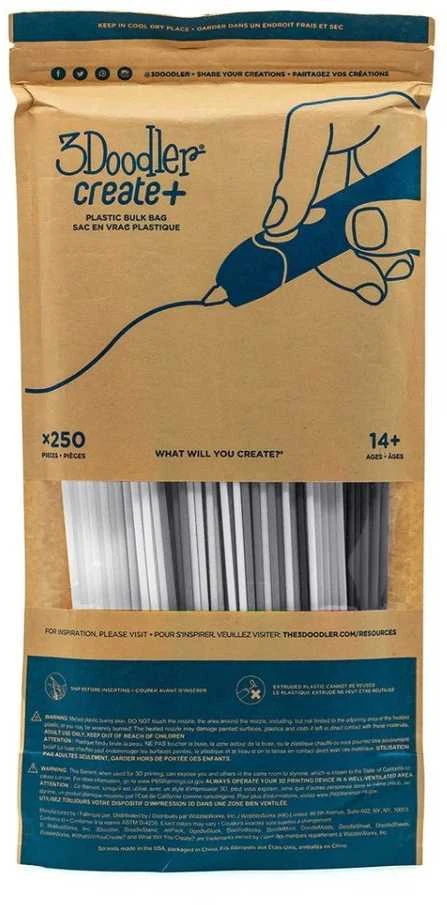 3Doodler Create i PRO | 3 mm | 250 vnt | Pilkas skalė