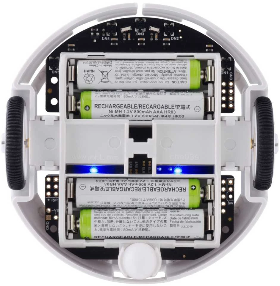 3pi+ Turtle Edition – roboto platforma su 32U4 valdikliu ir LP 75:1 varikliais – Pololu 4976