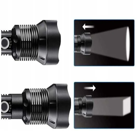 Oem 3W mini LED žibintuvėlis - Aliuminis - kišeninis žibintuvėlis su pakabuku