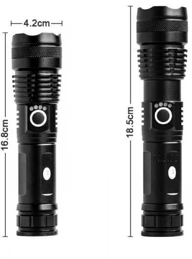 Oem 3W mini LED žibintuvėlis - Aliuminis - kišeninis žibintuvėlis su pakabuku