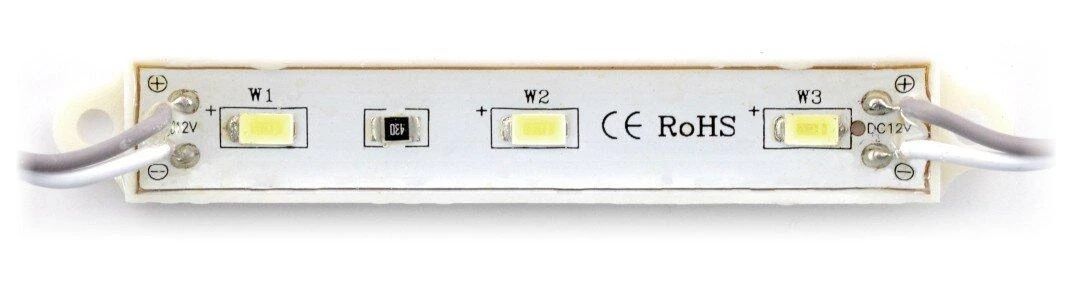 Oem 3x LED SMD5050 12V IP65 šaltai balta