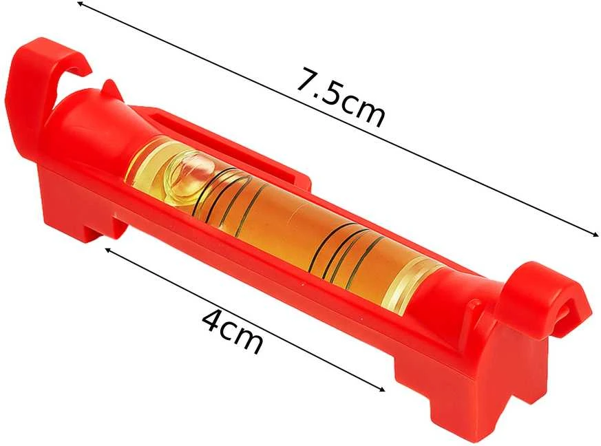 4 cm ilgio virvelės lygio buteliukas pakabinimui