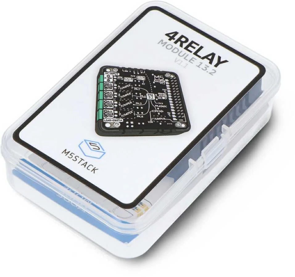 4 kanalų relė 13.2 modulis V1.1 – 4 kanalų relė – STM32F030 – M5Stack M121-V11