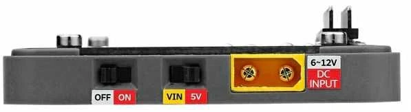 4EncoderMotor modulis - maitinimo jungikliai ir DC įvestis