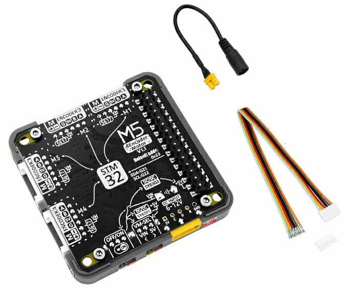 4EncoderMotor Module V1.1 – 4 kanalų variklio valdiklis – STM32 + BL5617 – M5Core kūrimo moduliams – M5Stack M138-V11