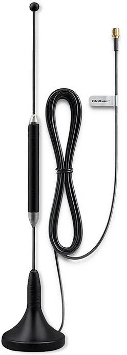 4G LTE 600-2700MHz antena su magnetiniu pagrindu - 5dBi - SMA - vidinė - Qoltec 57059