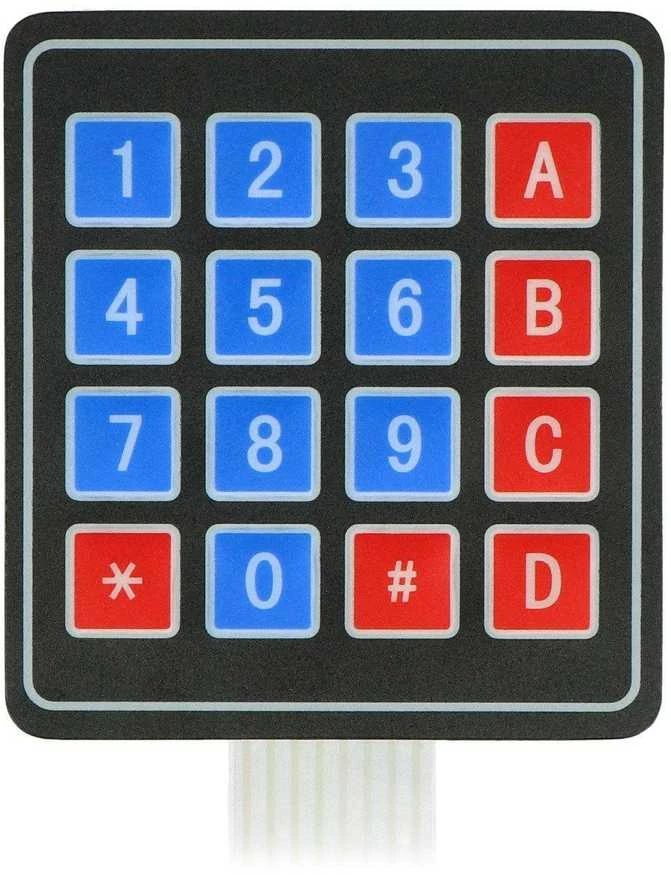 Oem 4x4 lipni membraninė klaviatūra - 16 klavišų