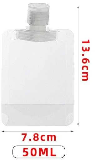 Oem 50 ml kelioninis buteliukas - lankstus indelis kosmetikai