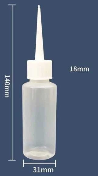 Oem 50ml buteliukas su aplikatoriumi - indelis skysčiams dozuoti -