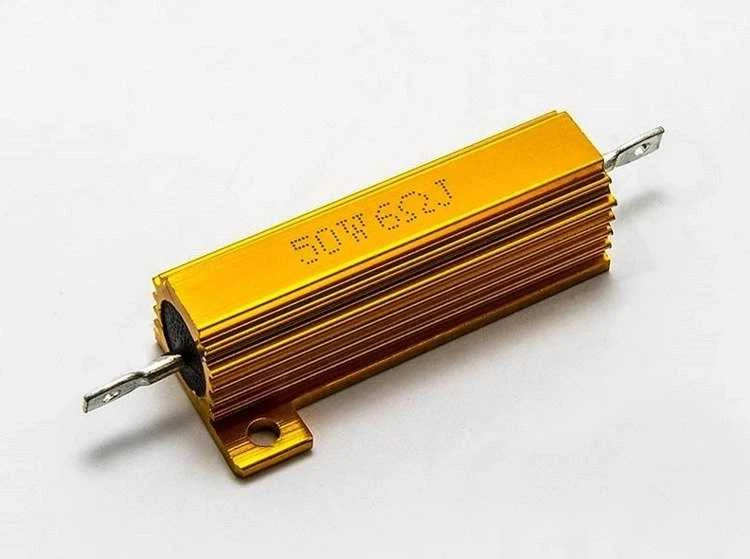 50W galios auksinis aliumininis rezistorius
