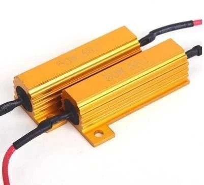 Oem 50W rezistorius - 1Ohm - aliumininiame korpuse - RX24 50W 1R