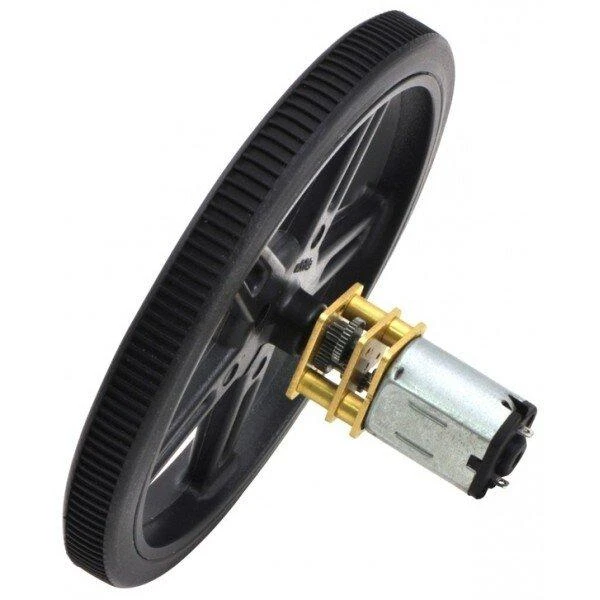 Pololu ratas 60x8mm su prijungtu mikro varikliu