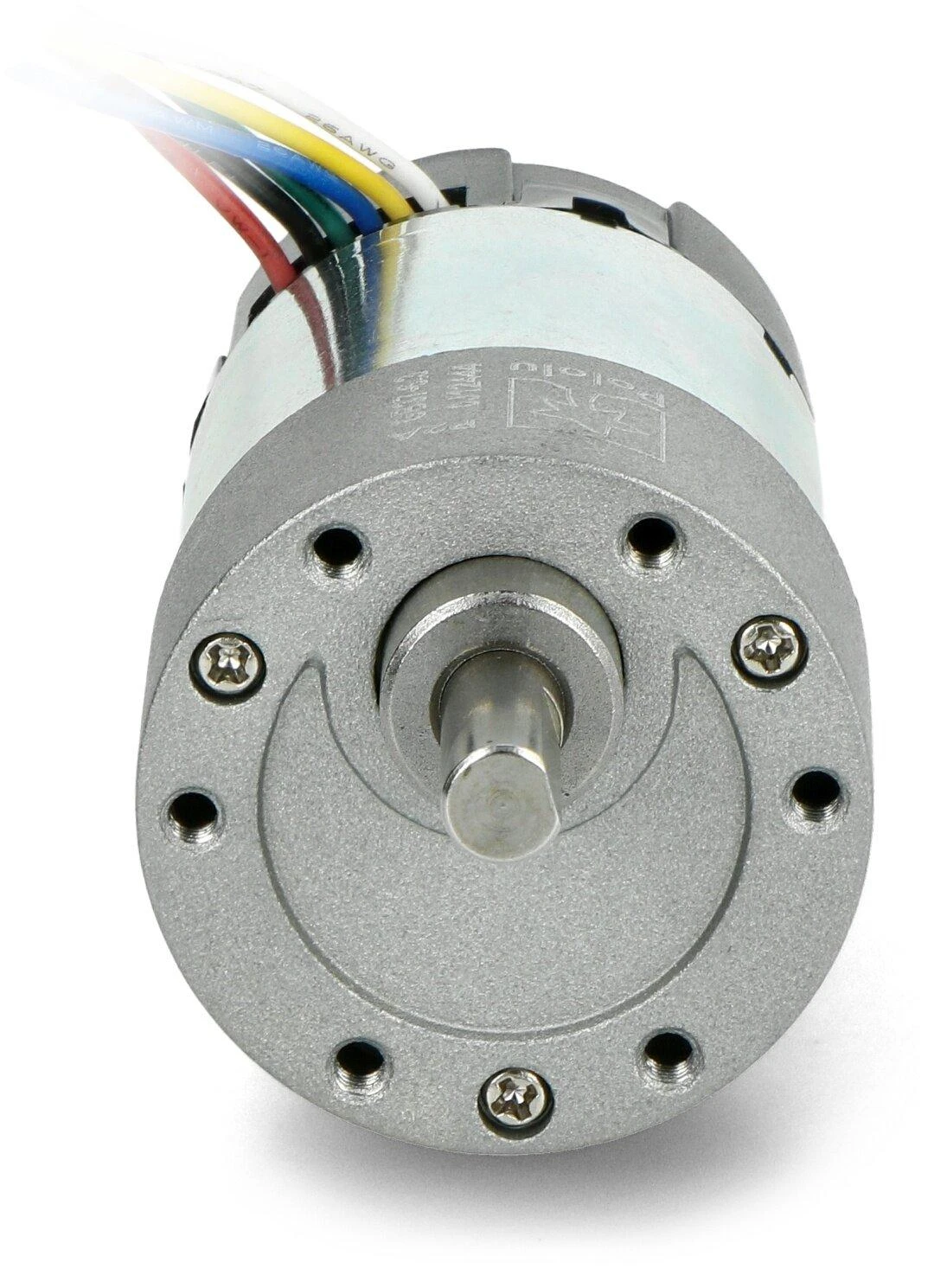 6.3: 1 pavaros variklis 37Dx65L 24 V 1600RPM + CPR 64 enkoderis - Pololu 4698