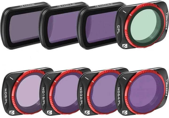 8 filtrų rinkinys Freewell DJI Osmo Pocket 3
