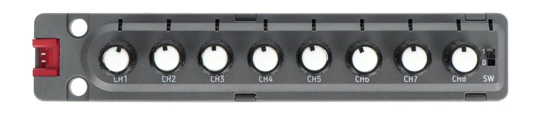 8 kanalų rotacinis daviklis - STM32F030C8T6 išplėtimo blokas, skirtas M5Stack kūrimo moduliams
