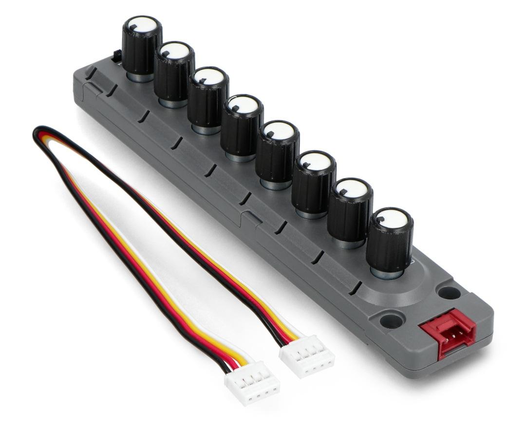 8 kanalų rotacinis daviklis - STM32F030C8T6 išplėtimo blokas, skirtas M5Stack kūrimo moduliams