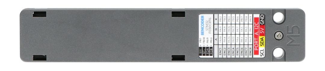 8 kanalų rotacinis daviklis - STM32F030C8T6 išplėtimo blokas, skirtas M5Stack kūrimo moduliams