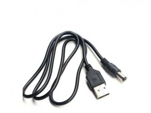 Oem A tipo USB laidas – DC 5.5 x 2.1 mm – maitinimo laidas – 100 cm