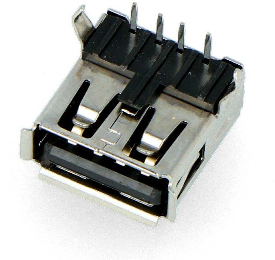Oem A tipo USB lizdas - THT